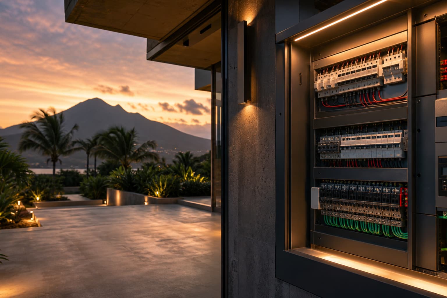 Installation électrique dans une maison à La Réunion